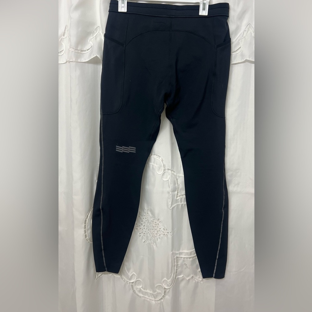 Janji Boreal Fleece Running Tights Men’s Large Black Thermal Trail Zip Pocket - Picture 9 of 13